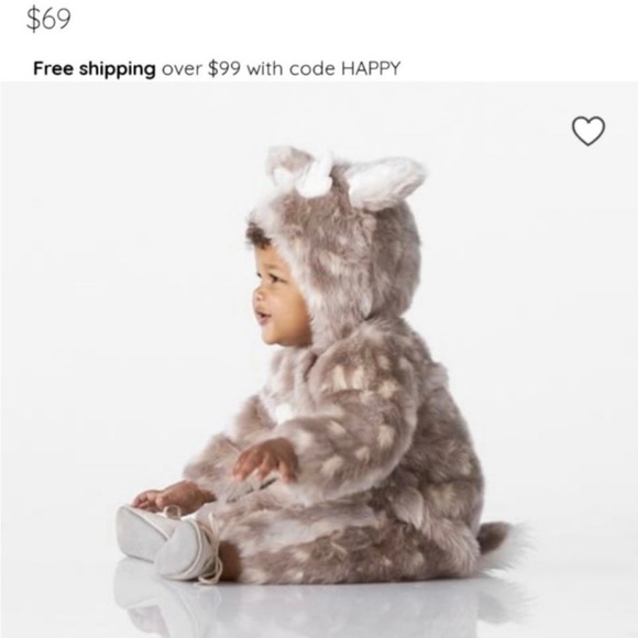 NEW Pottery Barn Woodland Baby Fawn Costume, 0-6 mths - Picture 3 of 7